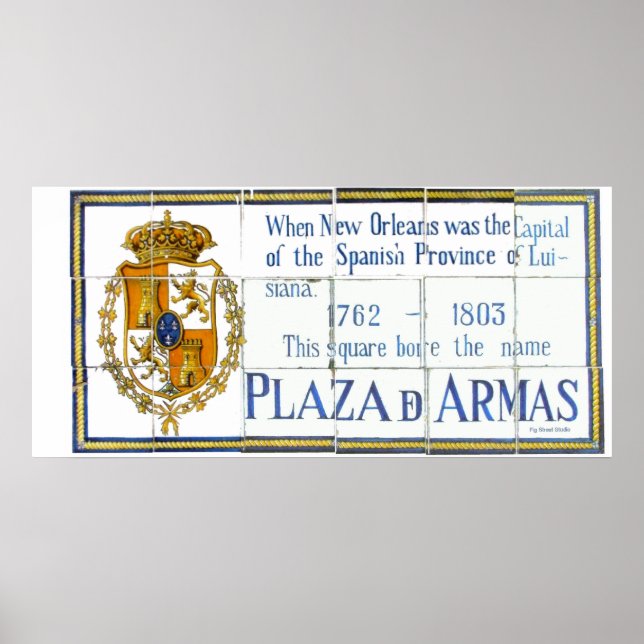 Plaza De Arm Tile Mural Poster (Framsidan)