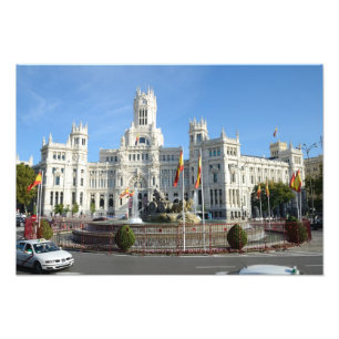 Plaza de Cibeles, Madrid Fototryck