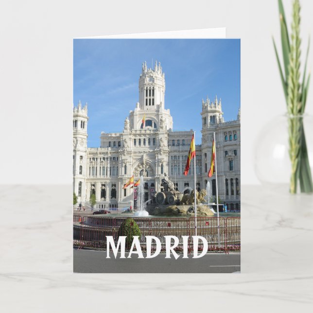 Plaza de Cibeles, Madrid Kort (Framsida)