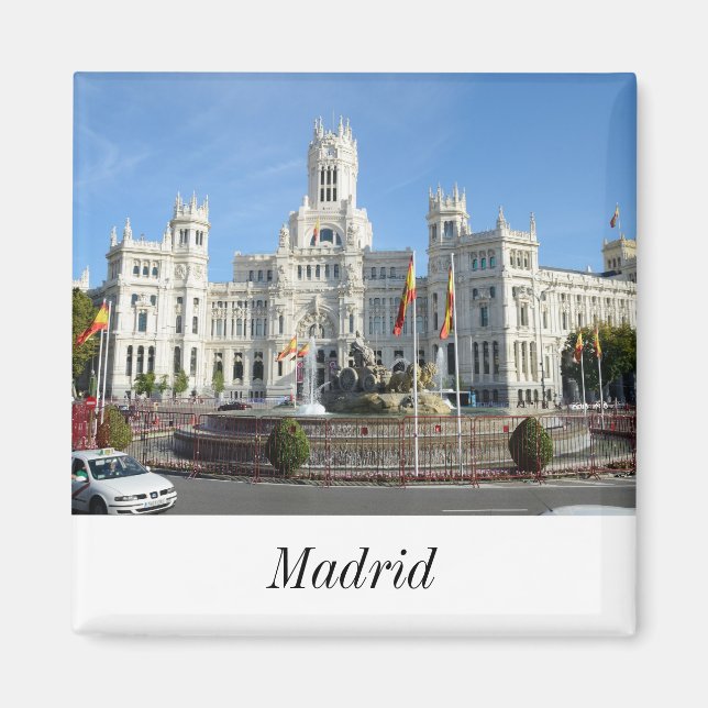 Plaza de Cibeles, Madrid Magnet (Framsidan)