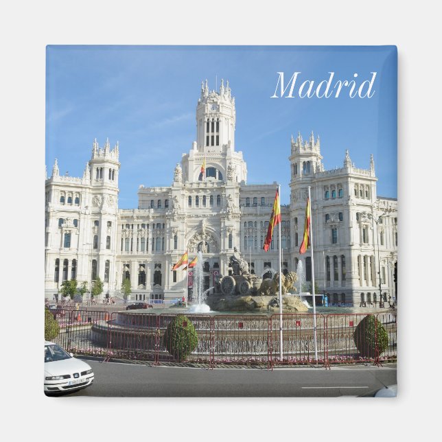 Plaza de Cibeles, Madrid Magnet (Framsidan)