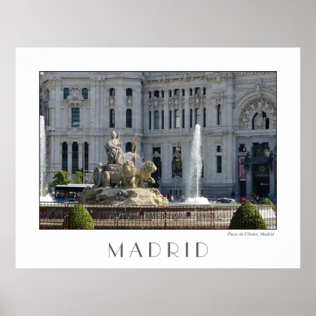 Plaza de Cibeles, Madrid Poster (Framsidan)