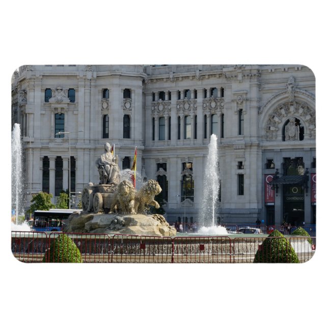 Plaza de Cibeles, Madrid Premium Magnet (Horisontell)