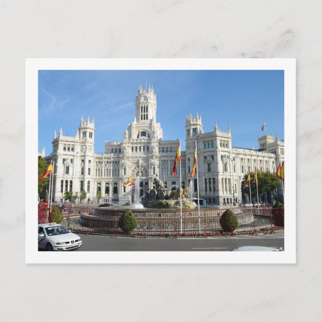 Plaza de Cibeles, Madridvykort Vykort (Framsida)