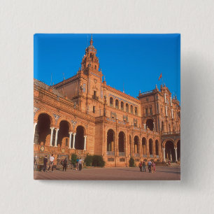 Plaza de Espana i Sevilla, Spanien. Knapp