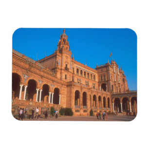 Plaza de Espana i Sevilla, Spanien. Magnet