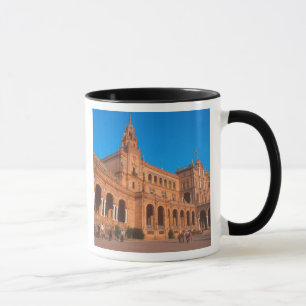 Plaza de Espana i Sevilla, Spanien. Mugg