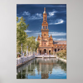 Plaza de España i Sevilla, Spanien Poster