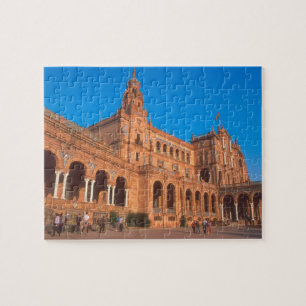 Plaza de Espana i Sevilla, Spanien. Pussel