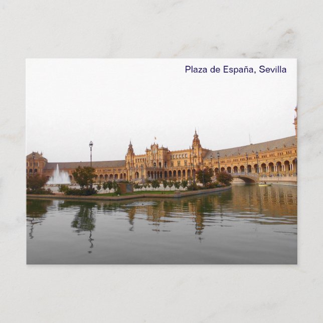 Plaza de Espana in Sevilla Vykort (Framsida)