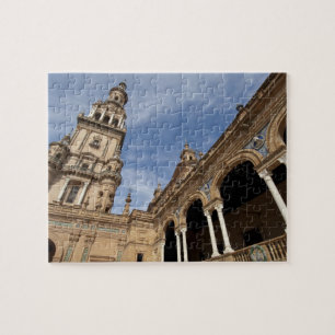 Plaza de Espana, Sevilla, Andalusien, Spanien Pussel