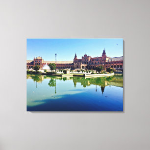 Plaza de España Sevilla Canvastryck