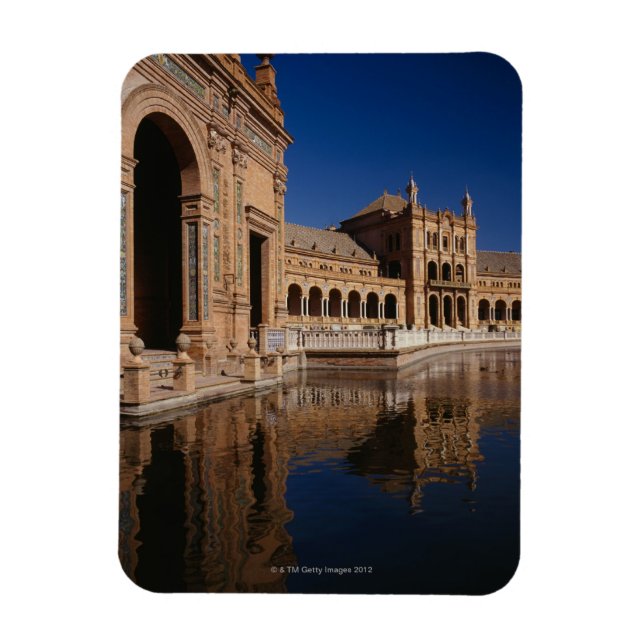 Plaza de Espana, Sevilla, Spanien Magnet (Vertikal)