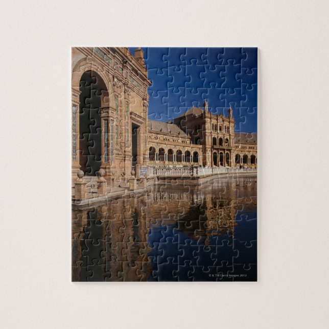 Plaza de Espana, Sevilla, Spanien Pussel (Vertikal)