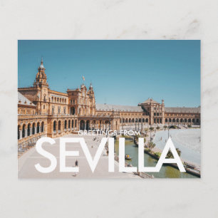 Plaza de España, Sevilla, Spanien Vykort