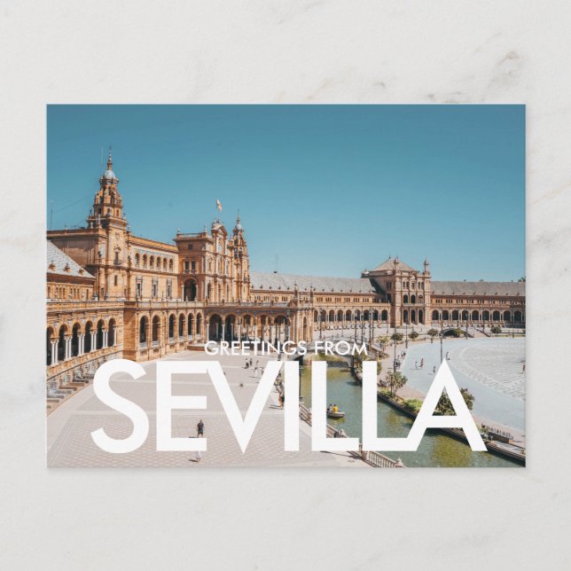 Plaza de España, Sevilla, Spanien Vykort (Framsida)