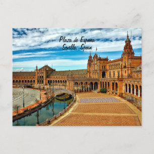 Plaza de Espana, Sevilla. Spanien Vykort