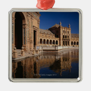 Plaza de Espana, Seville, Spanien Julgransprydnad Metall