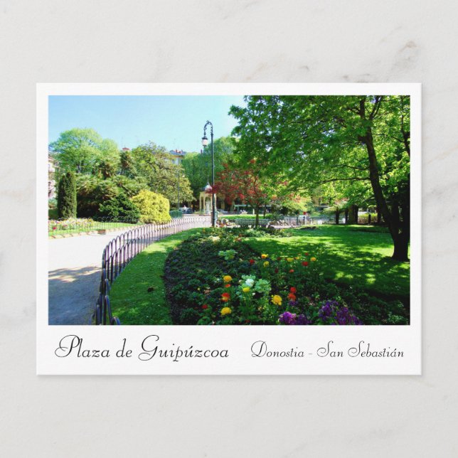 Plaza de Guipúzcoa en Donostia - San Sebastián Vykort (Framsida)