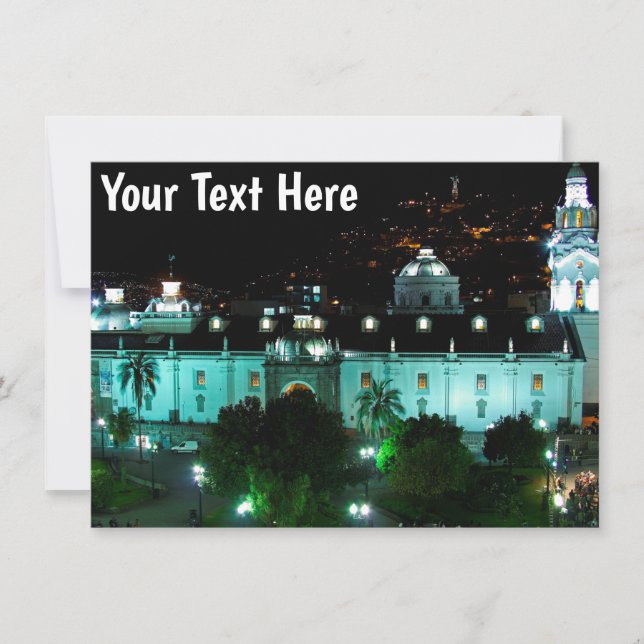 Plaza de la Independencia, Quito, Ecuador-kort (Framsida)