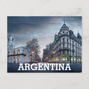 Plaza De Mayo-torget Vykort