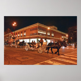 Plaza häst och vagn utflykter, Kansas City, Missou Poster