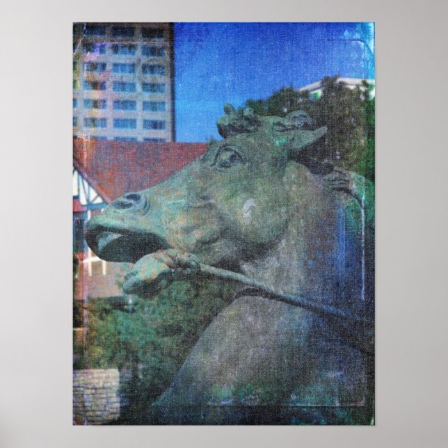 Plaza Horse Blues Poster (Framsidan)