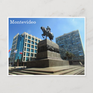 plaza independencia montevideo vykort