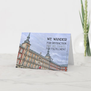 PLAZA MAYOR-gratulationskort Tack Kort