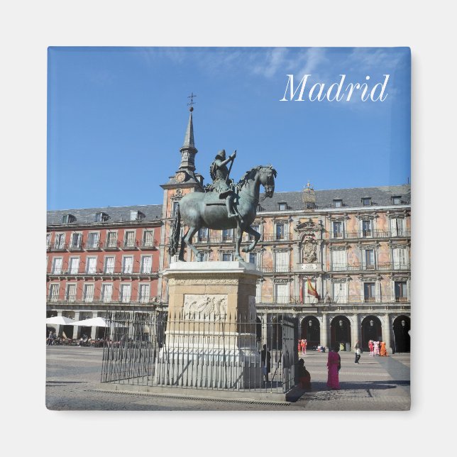 Plaza Mayor, Madrid Magnet (Framsidan)