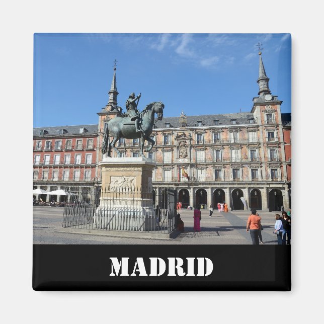 Plaza Mayor, Madrid Magnet (Framsidan)