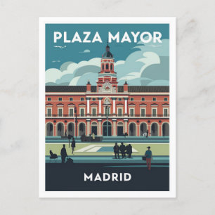 Plaza Mayor, Madrid Travel Vykort