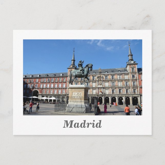 Plaza Mayor, Madridvykort Vykort (Framsida)