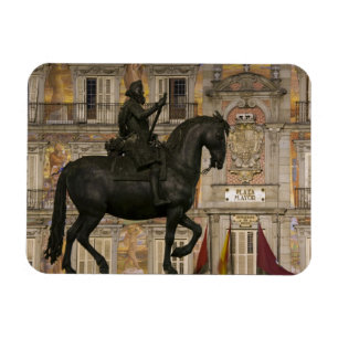Plaza Mayor med staty av Filipe III, Madrid, Magnet