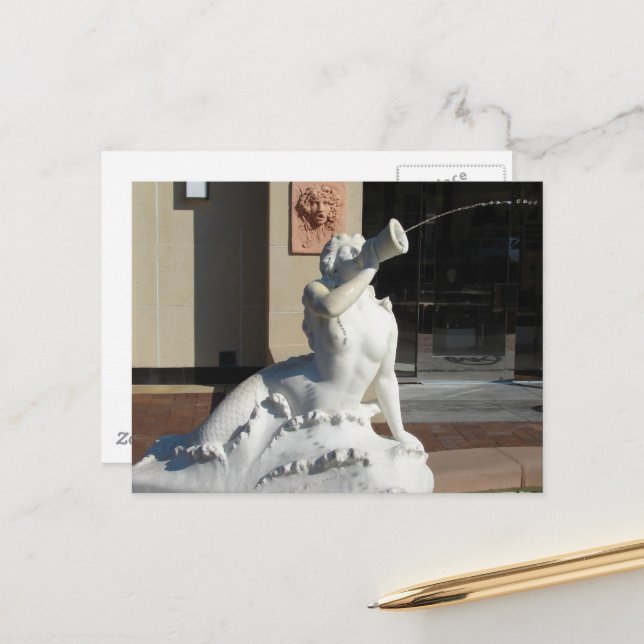 Plaza Mermaid Vykort (Fram/Back In Situ)