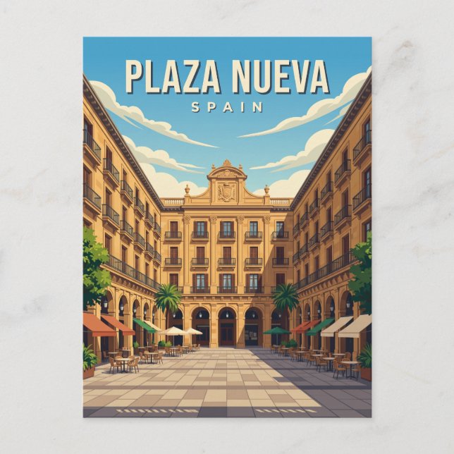 Plaza Nueva Spanien Vykort (Framsida)