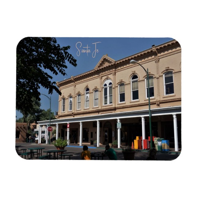 Plaza Santa Fe New mexico Magnet (Horisontell)
