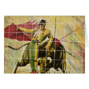 Plaza Tiles Art Hälsningskort