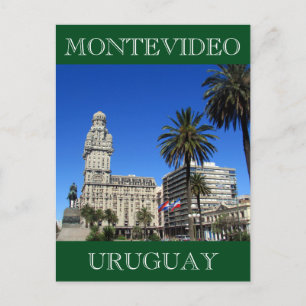 plaza uruguay montevideo vykort