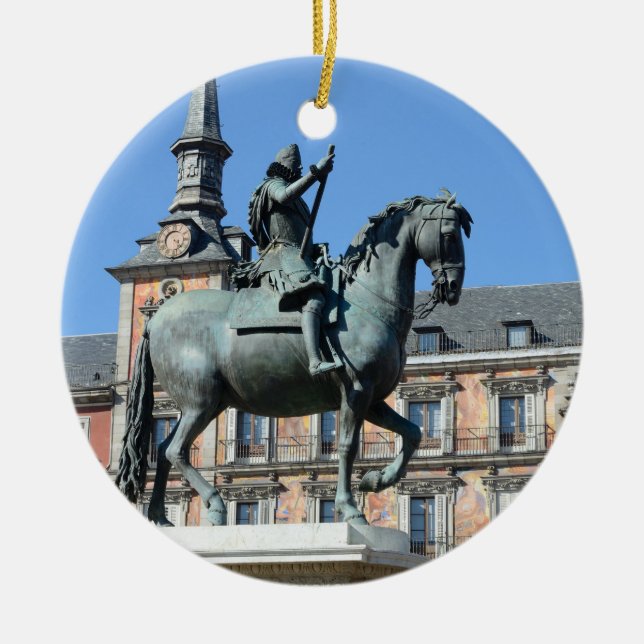 Plazaborgmästare, Madrid prydnad Julgransprydnad Keramik (Framsidan)