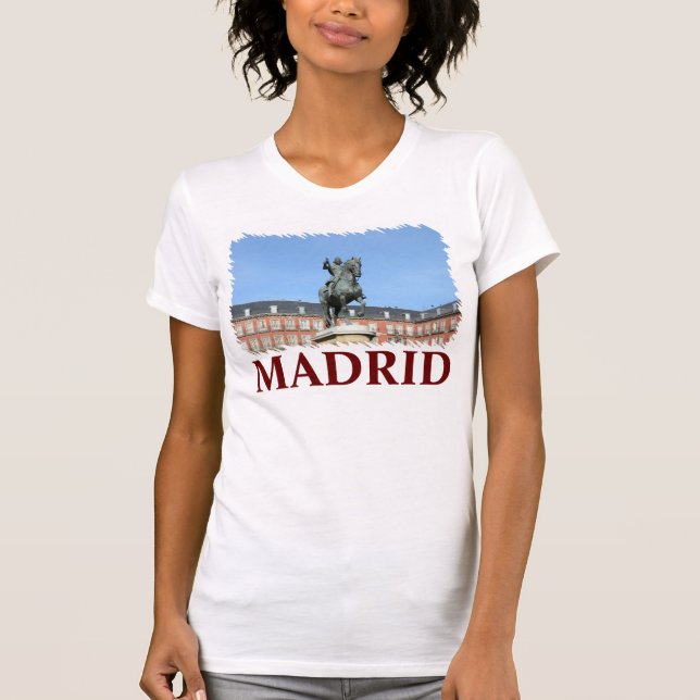 Plazaborgmästare Madrid, Spanien Tee Shirt (Framsida)