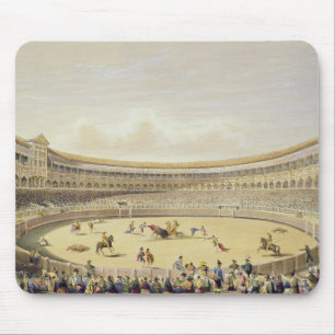 Plazaen de Toros av Madrid, 1865 (färglithoen) Musmatta