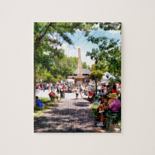 Plazaen nya Santa Fe - mexico Pussel (Vertikal)