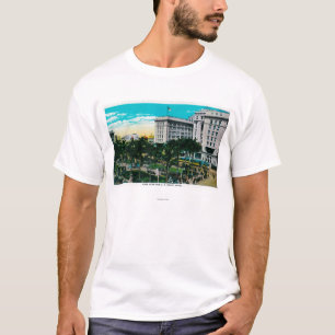 Plazaen parkerar och U.S. anslags- HotelSan Diego, Tee