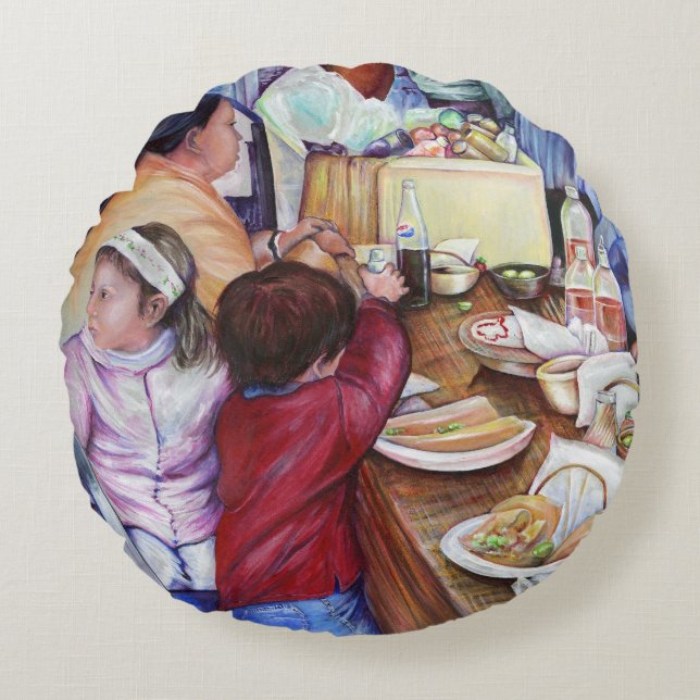 Pleant Picnic, Mexiko Rund Kudde (Framsidan)