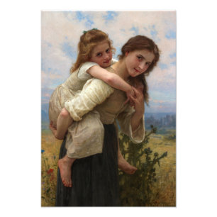 Pleasant Burden av William Adolphe Bouguereau Fototryck