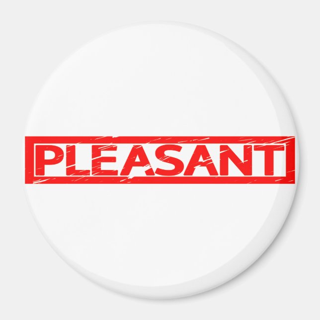 Pleasant Frimärke Magnet (Framsidan)