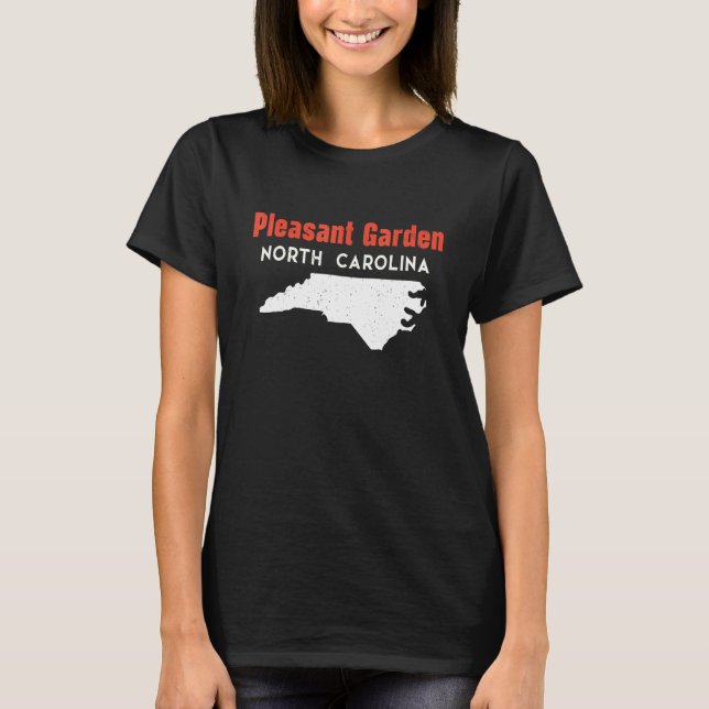 Pleasant Garden North Carolina USA State America T T Shirt (Framsida)