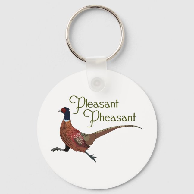 Pleasant Pheasant Nyckelring (Framsida)