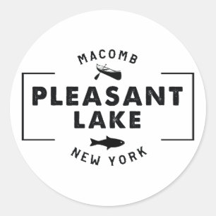 Pleasant Sjö-dekal Runt Klistermärke